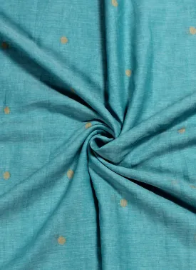 0.56m Muslin jamdani light blue handloom fabric