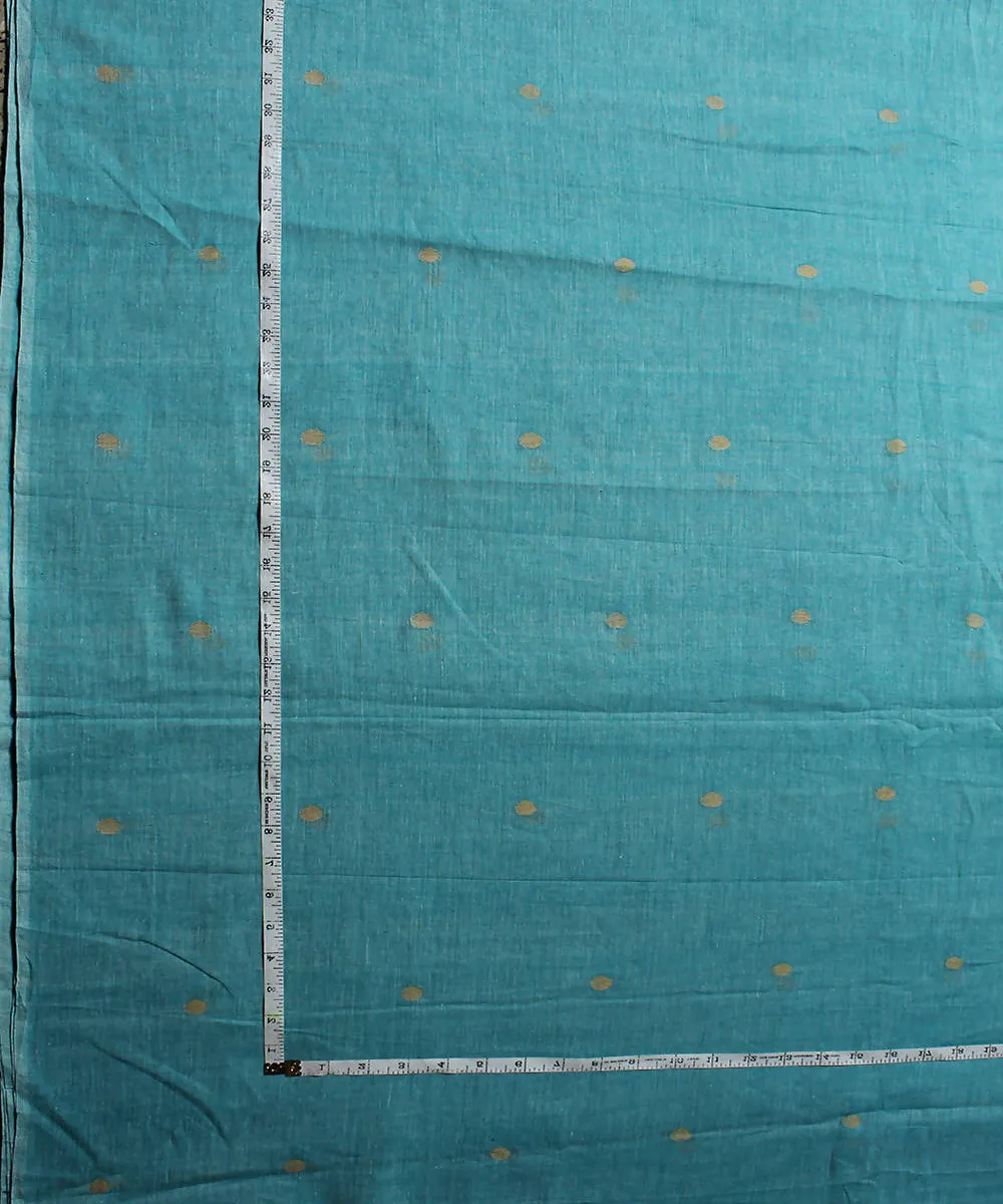 0.56m Muslin jamdani light blue handloom fabric