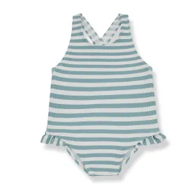 1   IN THE FAMILY BLUE STRIPED SWIMSUIT [FINAL SALE]