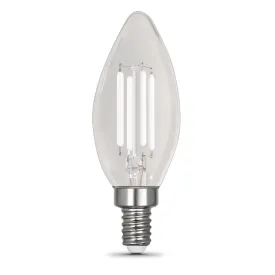 10W (100W Equivalent) Soft White (2700K) B10 Shape (E12 Base) Torpedo Tip Exposed White Filament Light Bulb (2-Pack)