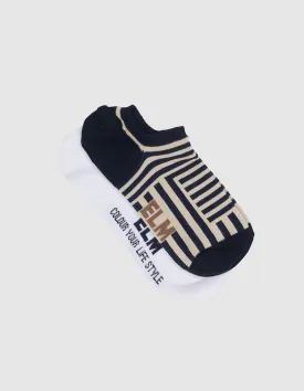 2 Pack Bauhaus Print No Show Socks