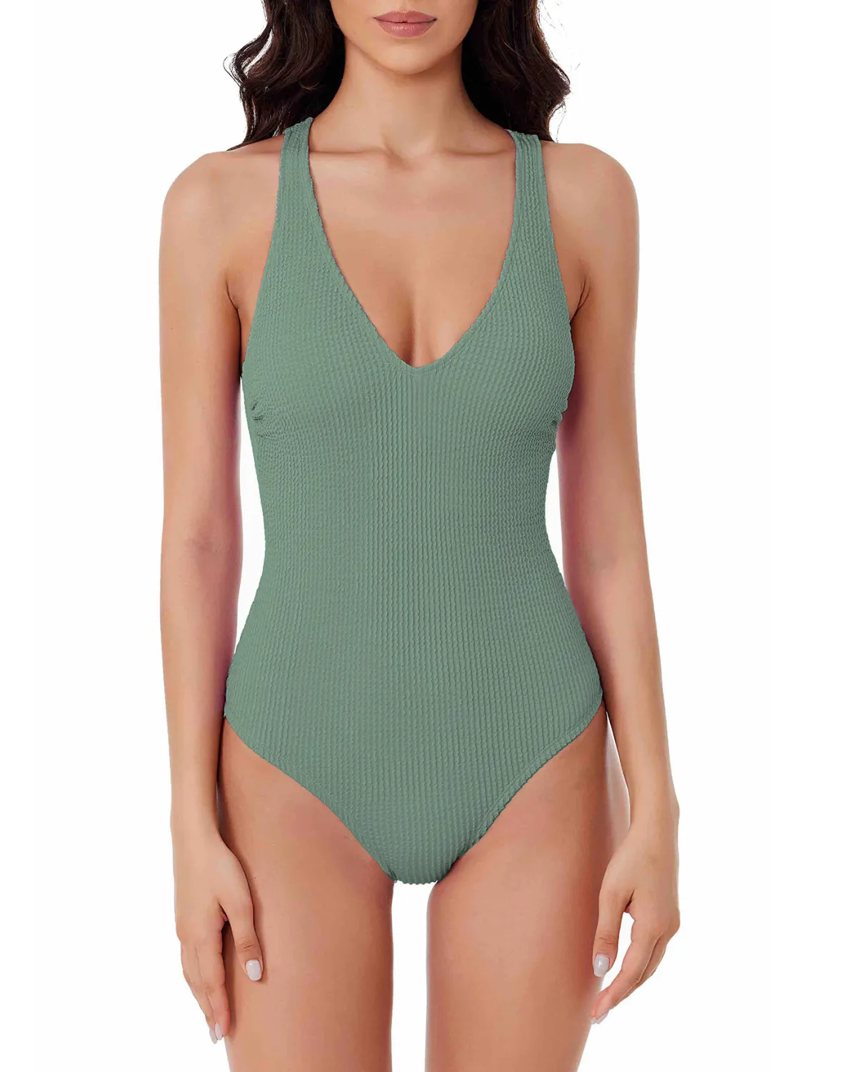 2024 BCA by Rebecca Virtue Textured Scoop Front One Piece (More colors available) - 1611441