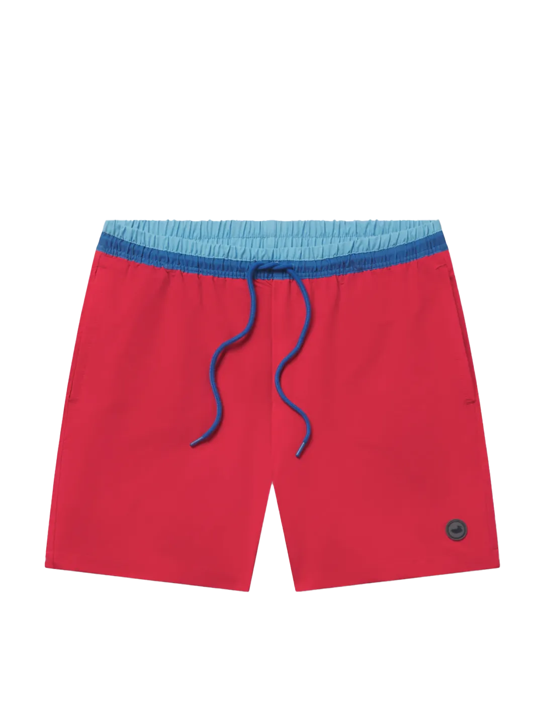 5.5" Pier Stretch Lined Swim Trunk Red