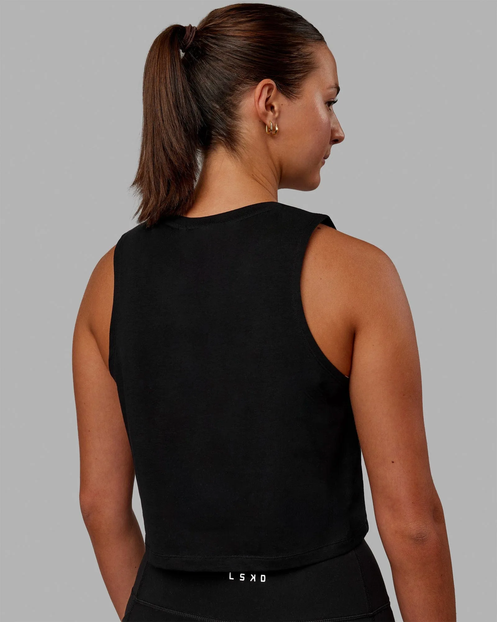 Agile FLXCotton Tank - Black-Black