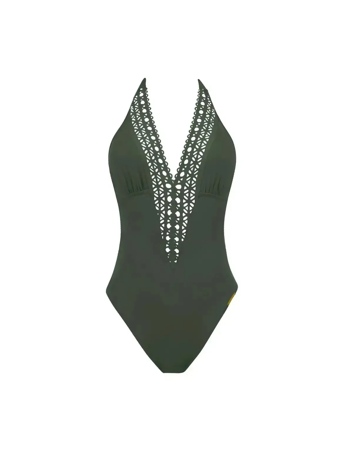 Ajourage Couture Non Wire Swimsuit Plunging Neckline in Eclat Aventure