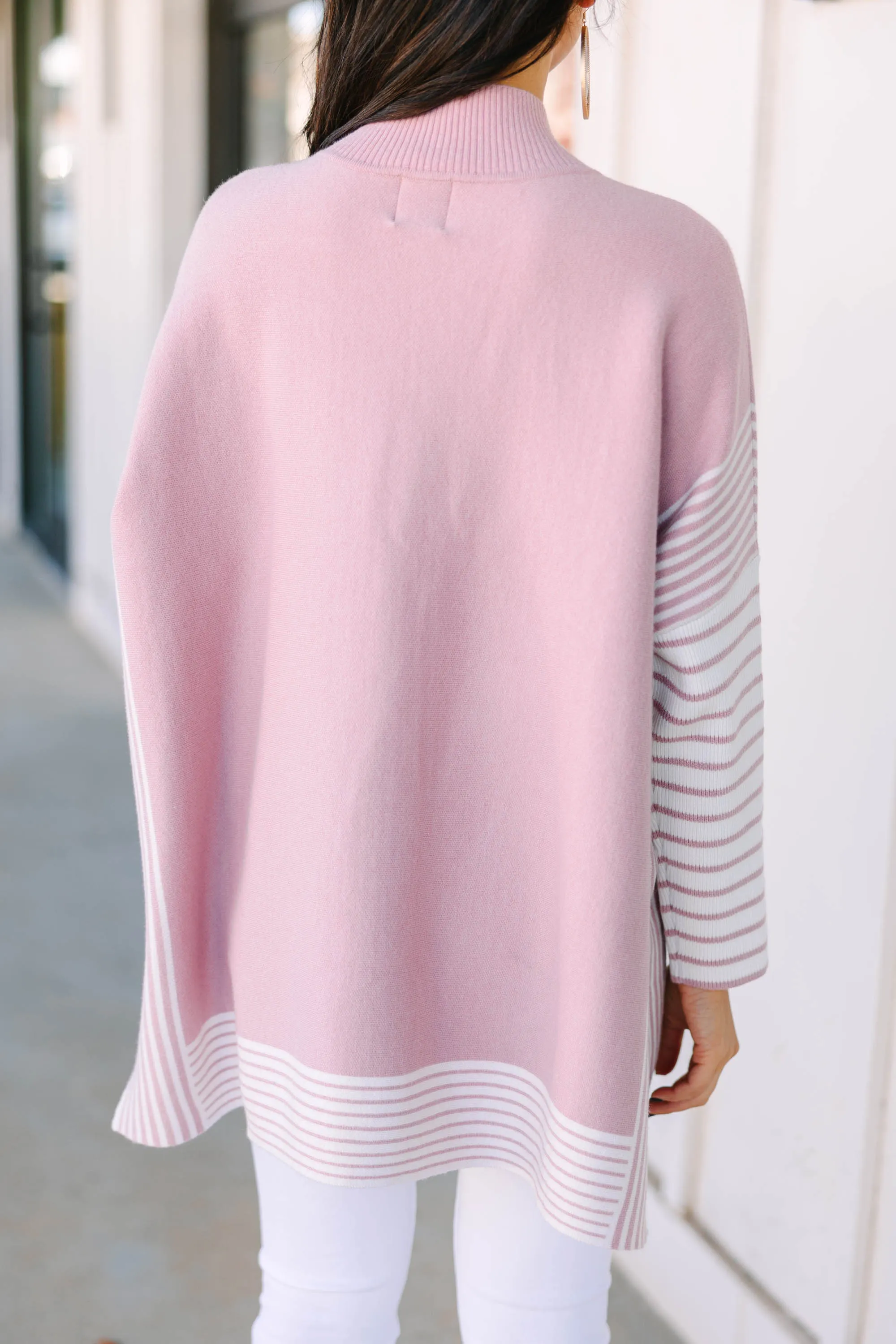 All In Blush Pink Striped Tunic