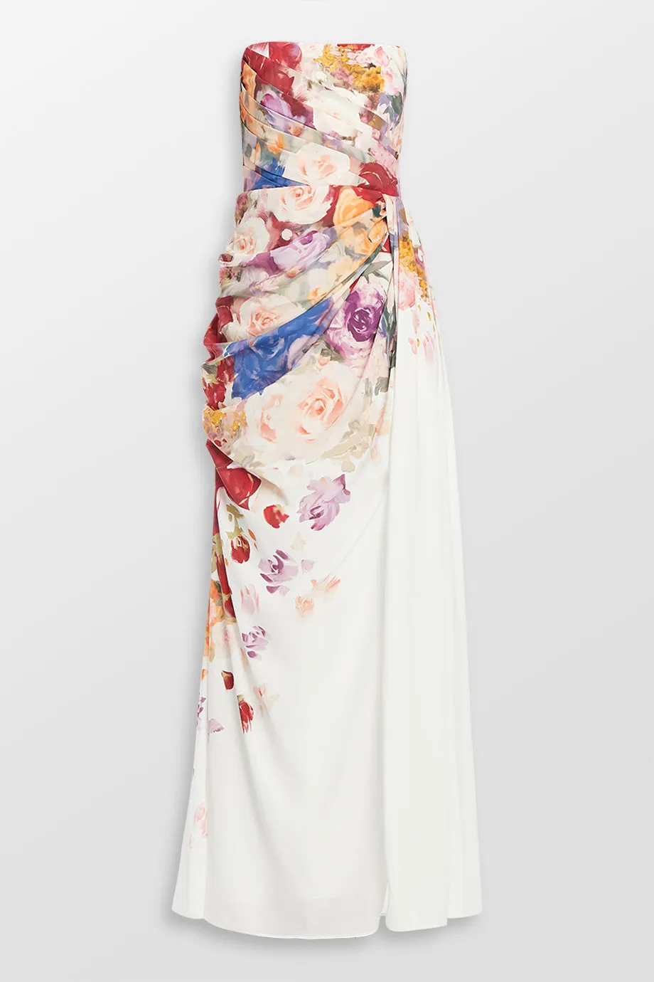 Anastasia Bustier Floral Maxi Dress