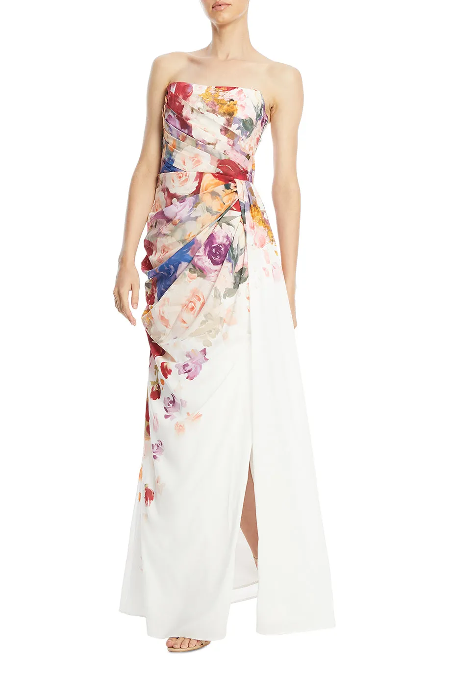 Anastasia Bustier Floral Maxi Dress