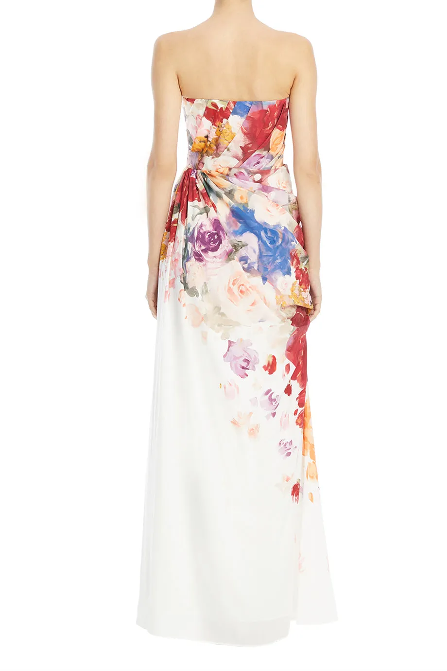 Anastasia Bustier Floral Maxi Dress