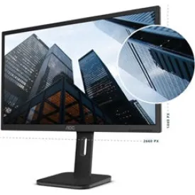 AOC 27" IPS 5ms 2560x1440 Business Monitor w/HAS - DP/HDMI/DVI/VGA, Speaker, VESA 100mm Height Adjustable Stand MNAO-Q27P1 [PC]