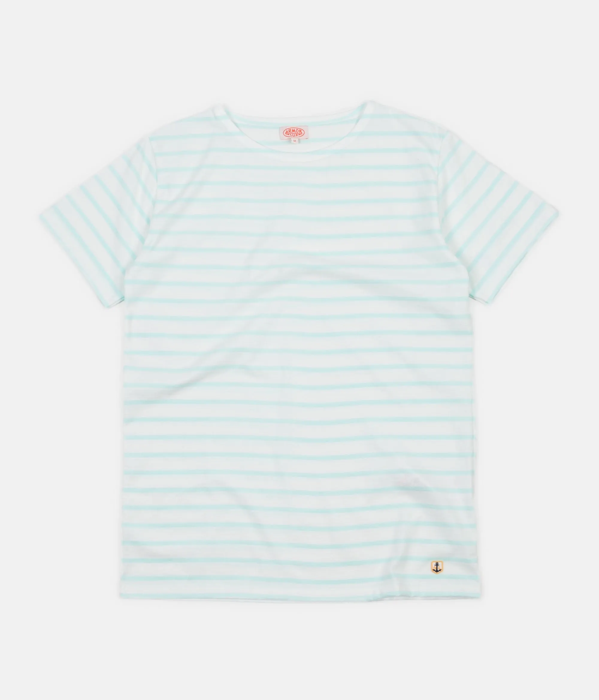 Armor Lux Breton Sailor Striped T-Shirt - Milk / Aqua