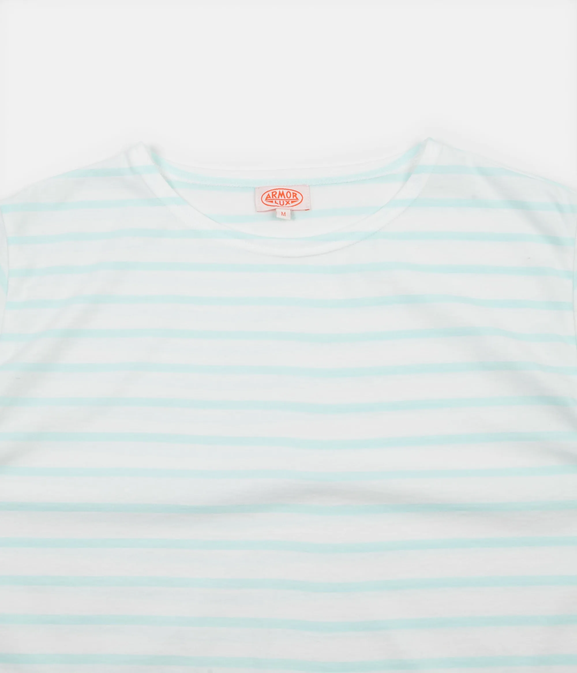 Armor Lux Breton Sailor Striped T-Shirt - Milk / Aqua