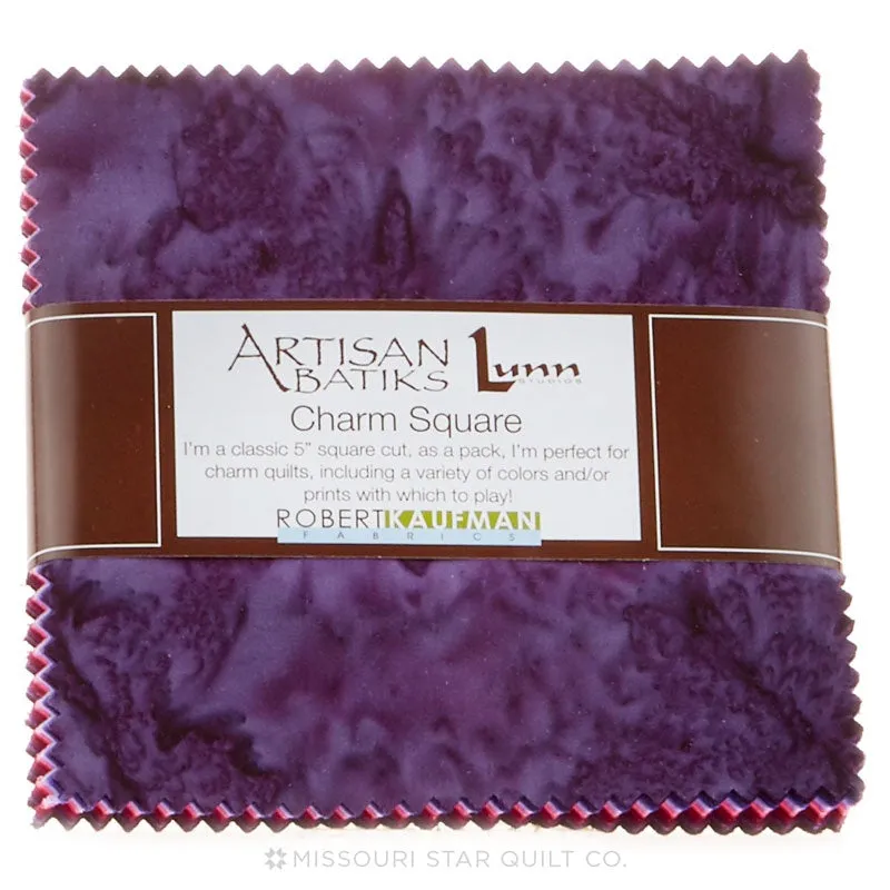 Artisan Batiks Solids - Prisma Dyes Plum Perfect Charm Pack