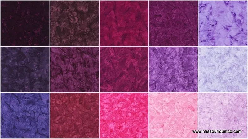 Artisan Batiks Solids - Prisma Dyes Plum Perfect Charm Pack