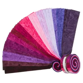 Artisan Batiks Solids - Prisma Dyes Plum Perfect Roll Up