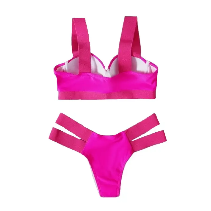 Bandage Bikini Push Up Swimwear