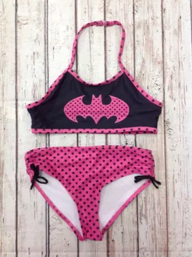 BATGIRL Black & Pink Swimwear