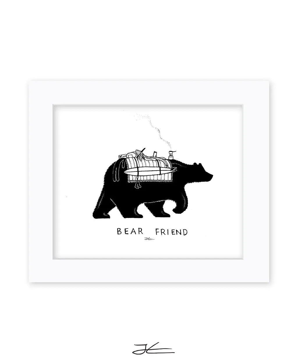 Bear Friend - Print/ Framed Print