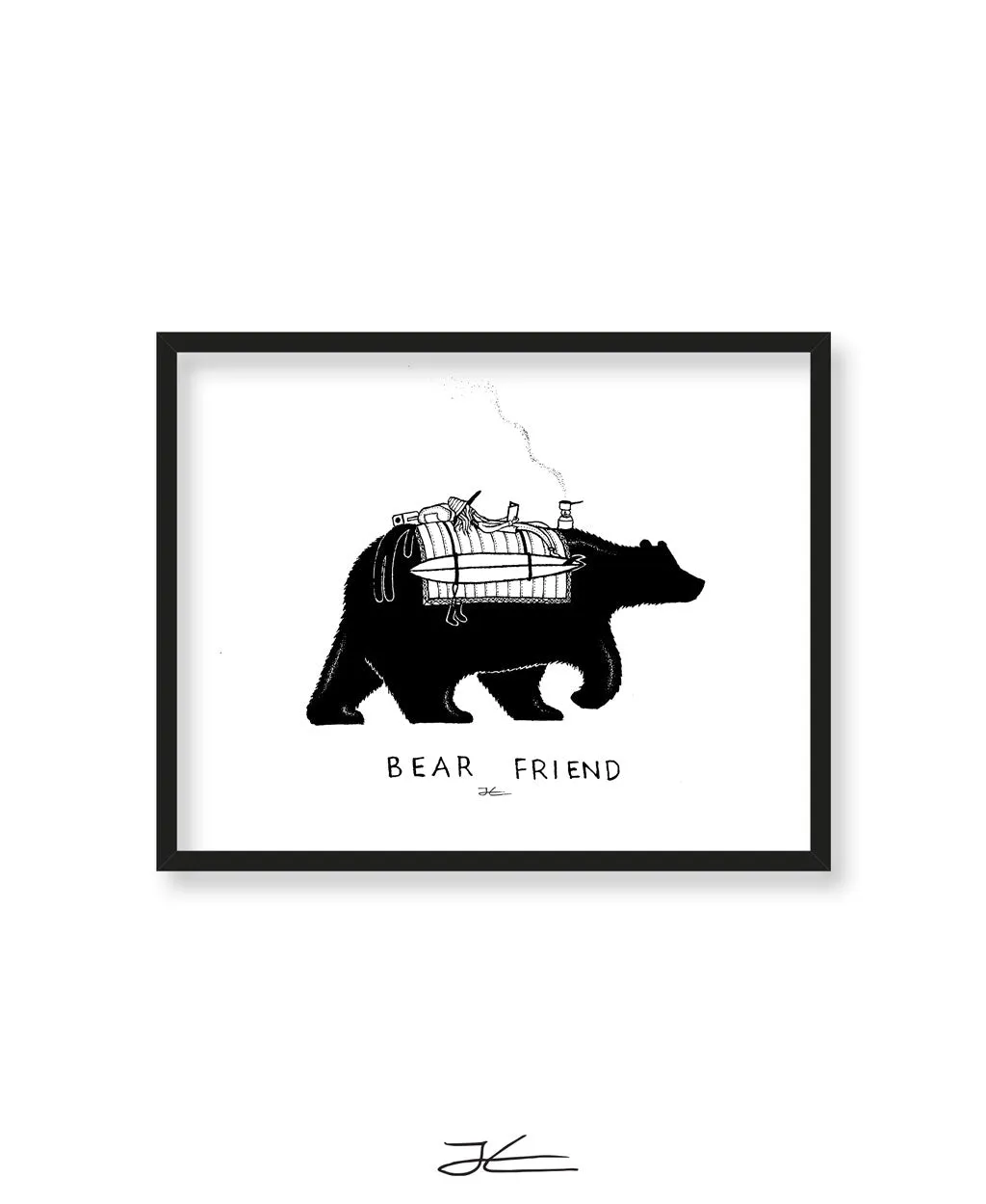 Bear Friend - Print/ Framed Print