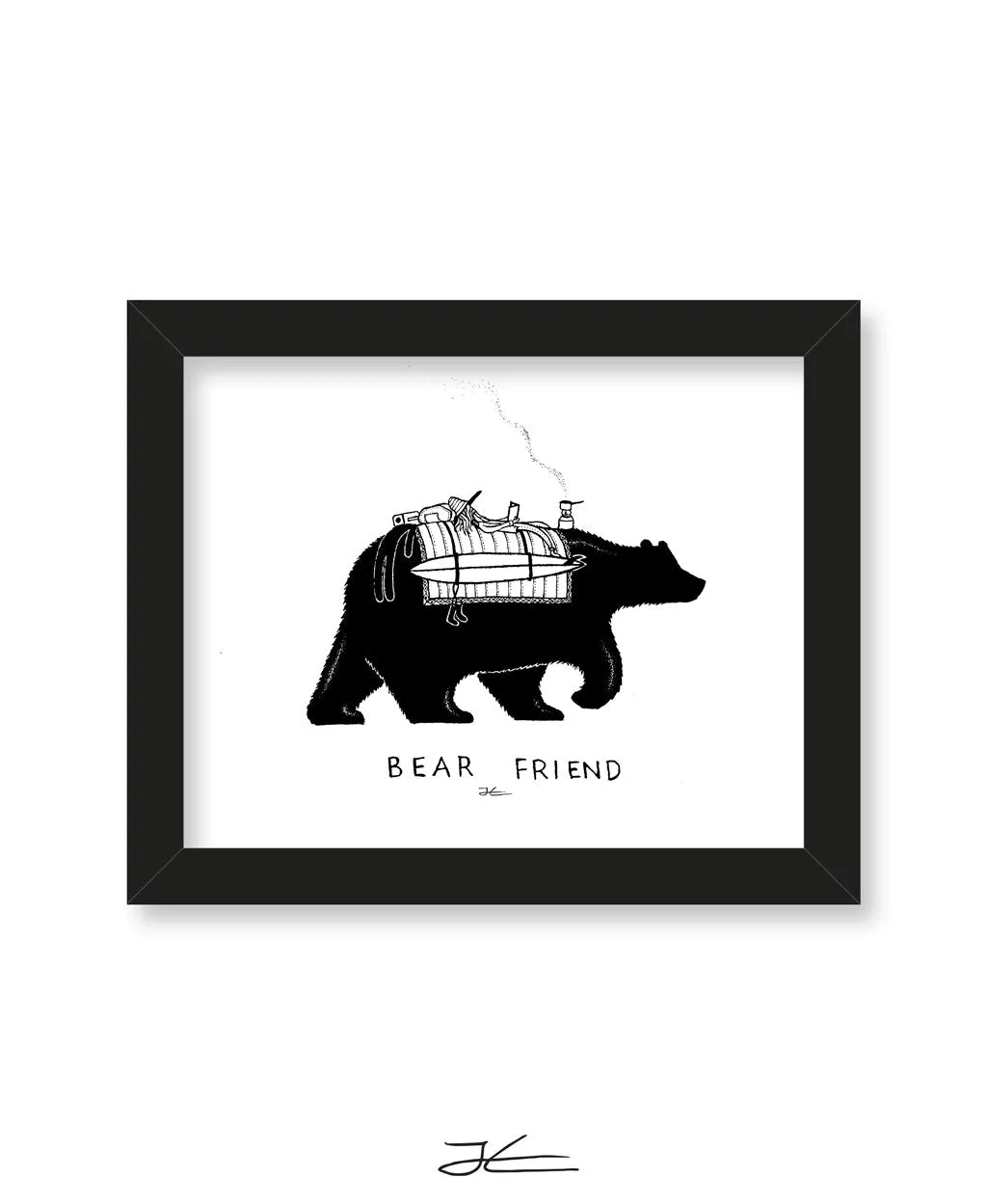 Bear Friend - Print/ Framed Print