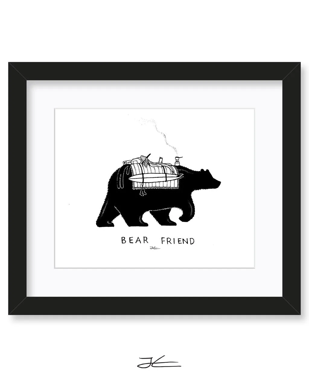 Bear Friend - Print/ Framed Print