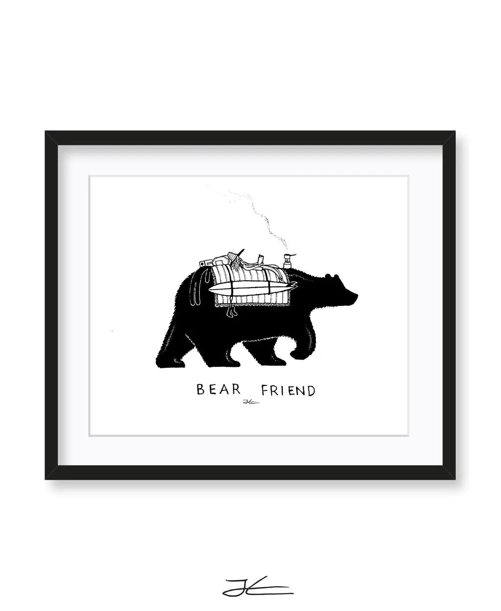 Bear Friend - Print/ Framed Print