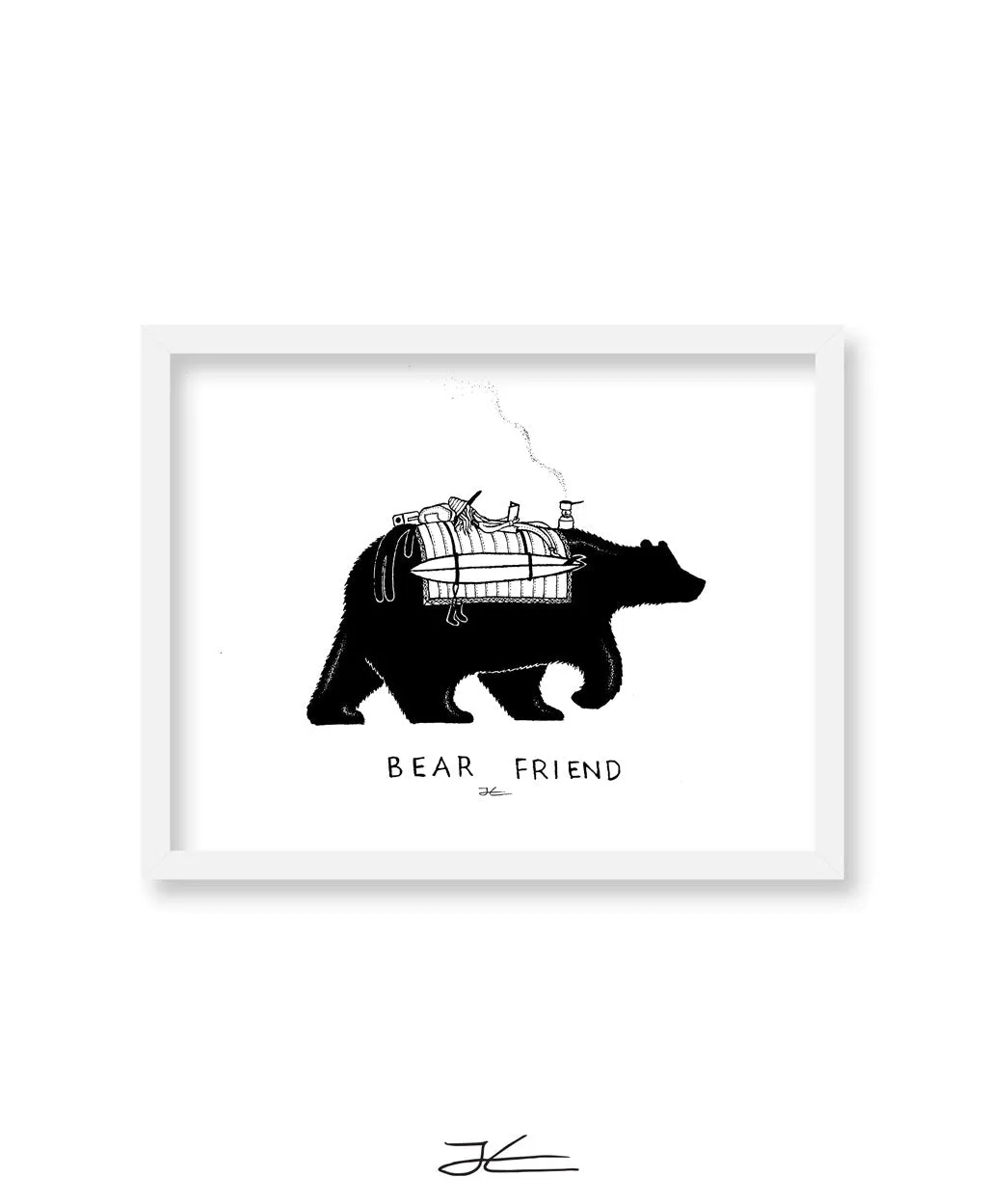 Bear Friend - Print/ Framed Print