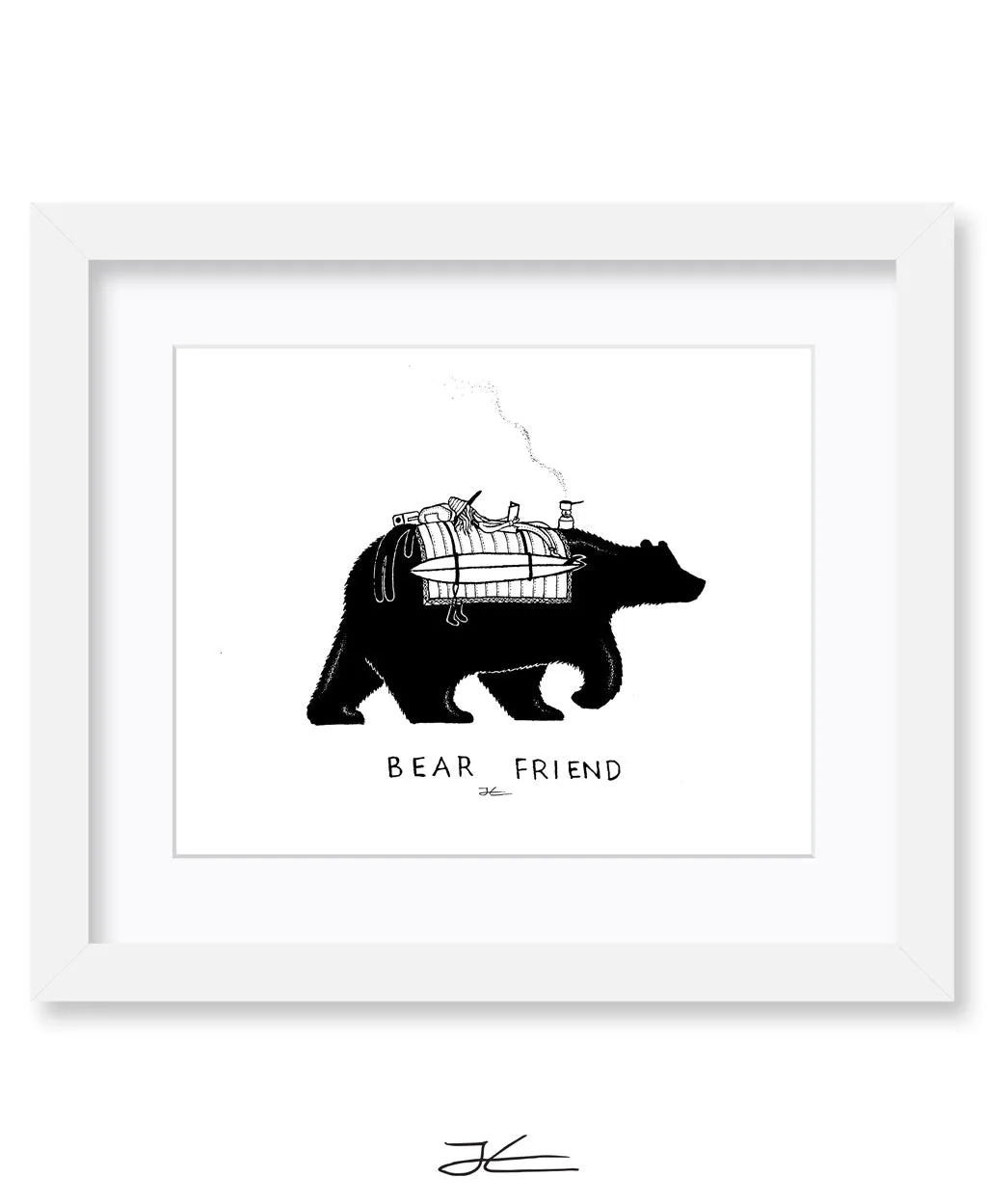 Bear Friend - Print/ Framed Print