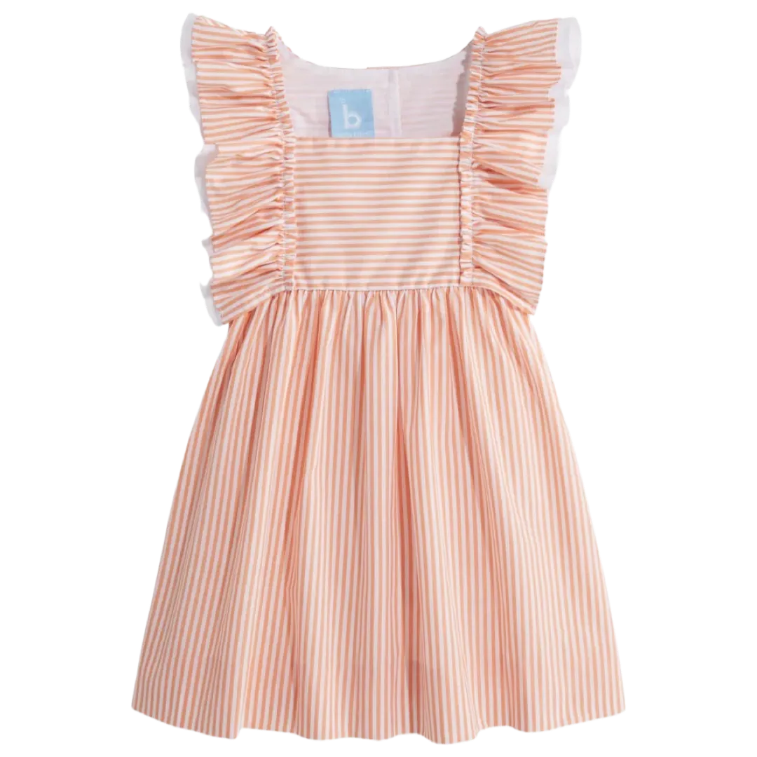 Bella Bliss Dress - Orange Stripe