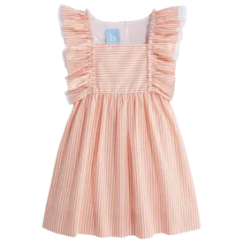 Bella Bliss Dress - Orange Stripe