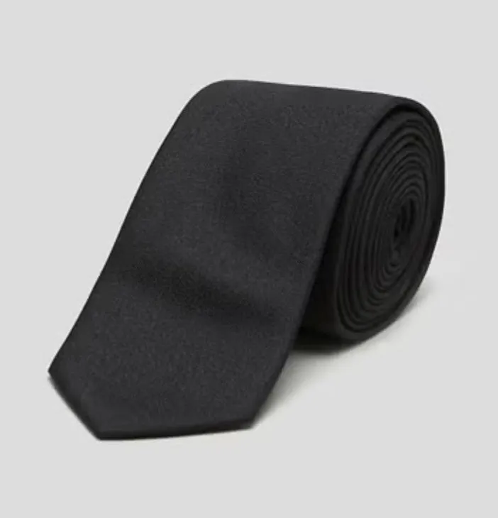 Black Silk Tie