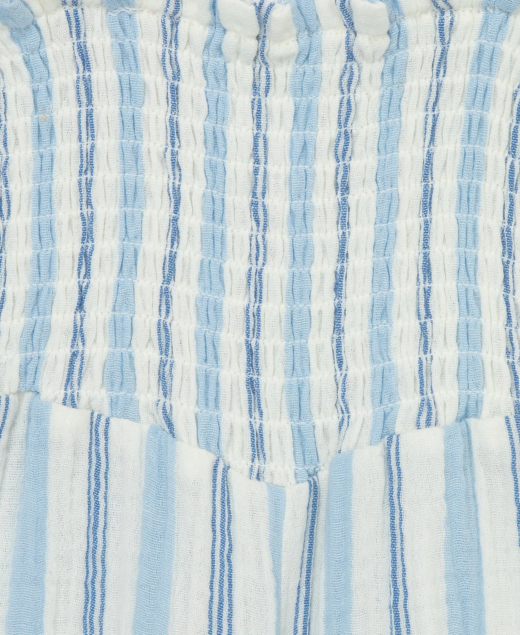 Blue Stripe Gauze Romper - Toddler (2T-4T)