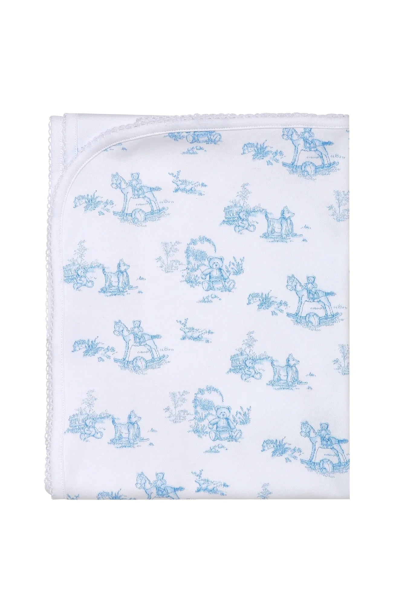 Blue Toile Blanket