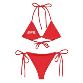 Bold Red String Bikini