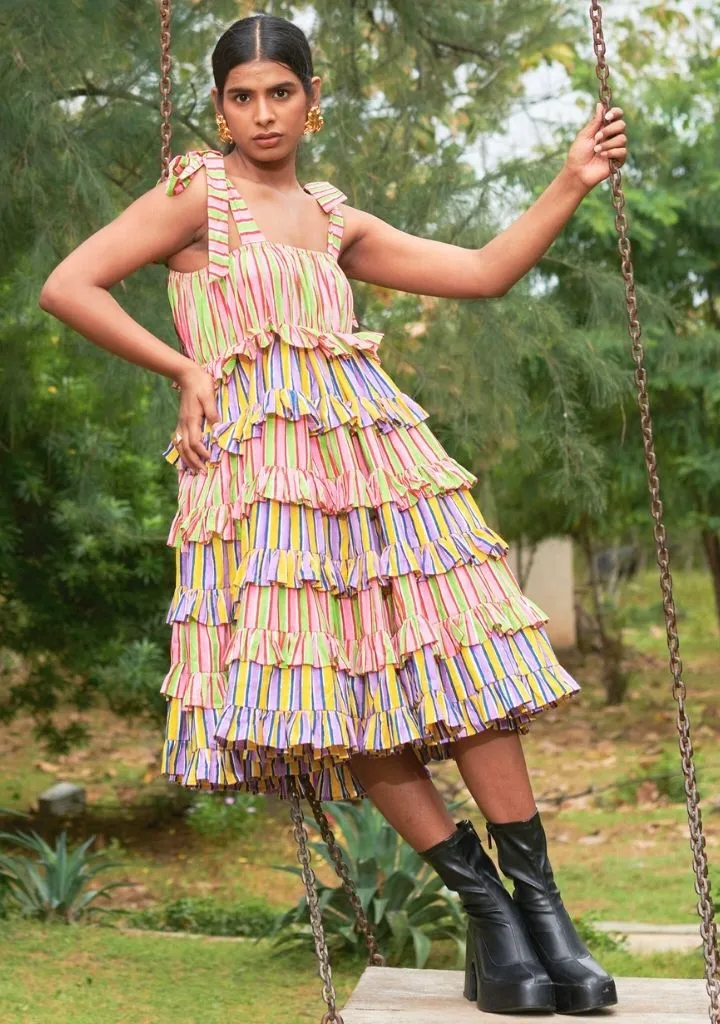 Bonbon Stripes Dress