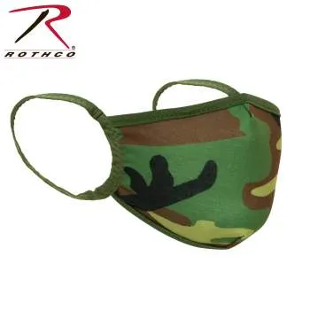 Camo 3-Layer Polyester Face Mask