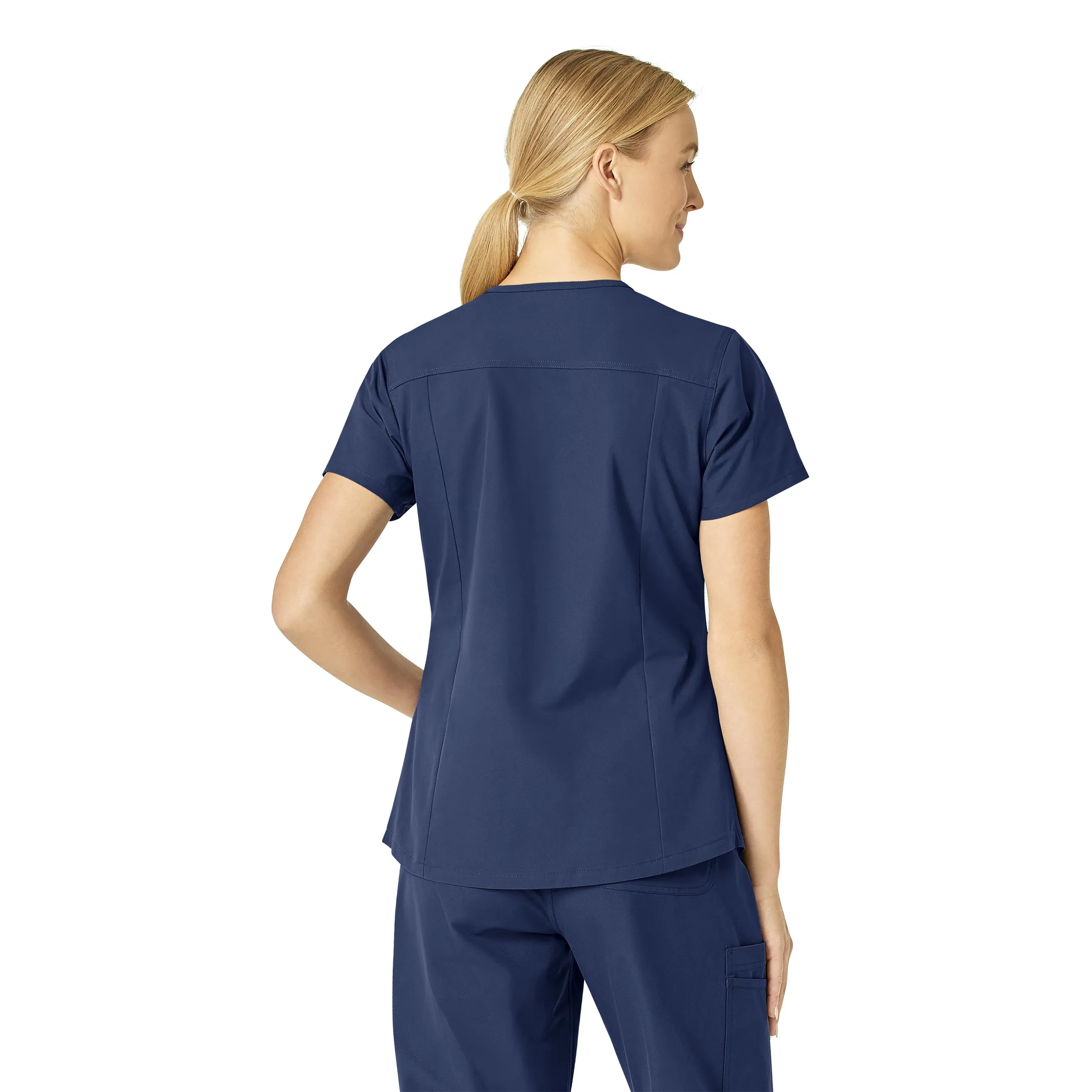 Carhartt Force Essentials Women's V-Neck Scrub Top - Navy