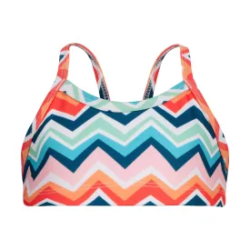 Chevron Colour Burst Bikini Top