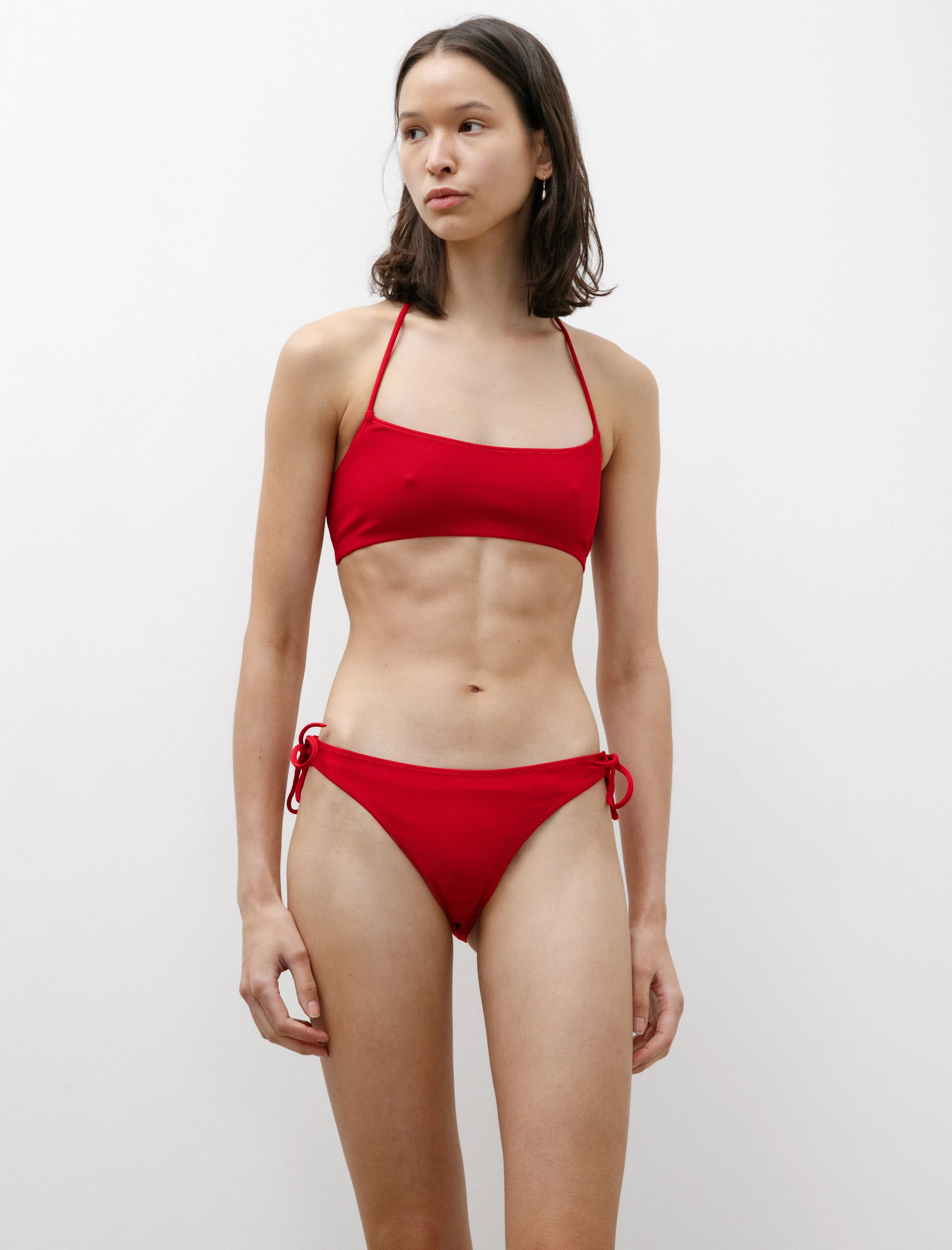 Cinquantasette Rib Bikini Red