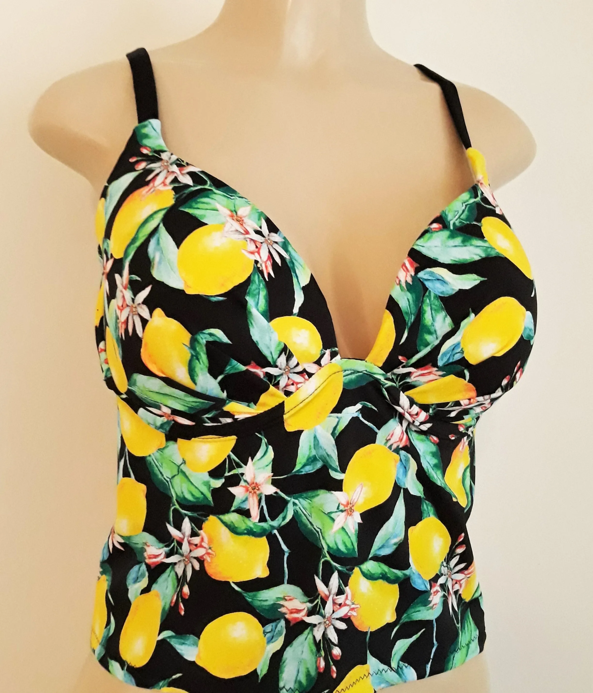 Custom Made Tankini Push Up Underwire Top