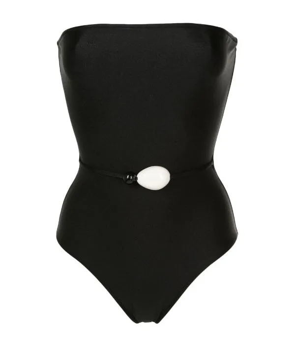 Deco Solid Strapless Swimsuit