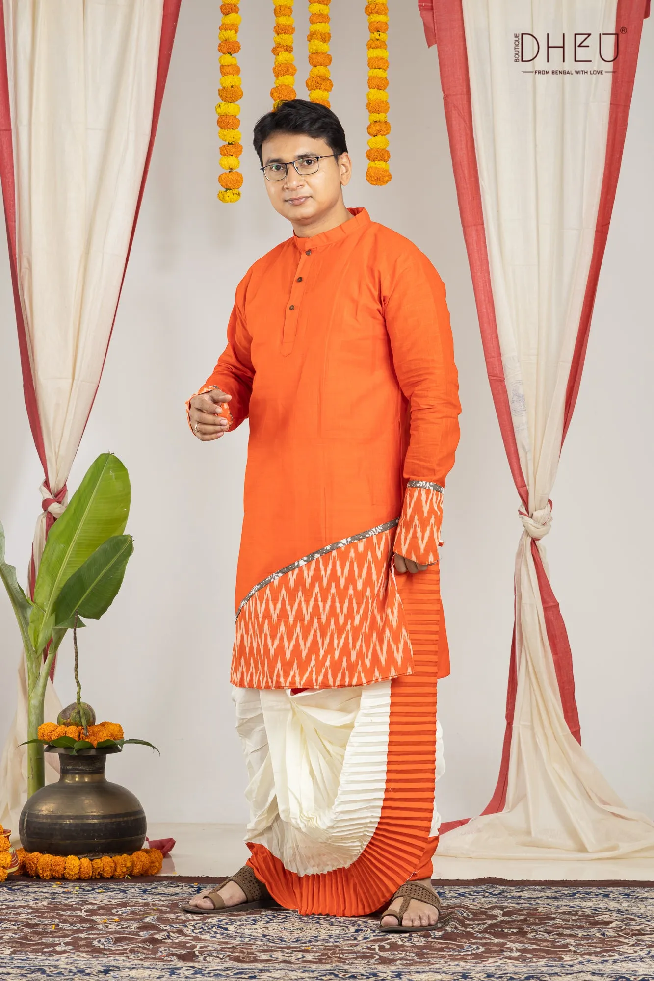 Dheu Exclusive - Designer Kurta-Dhoti(Optional) Set