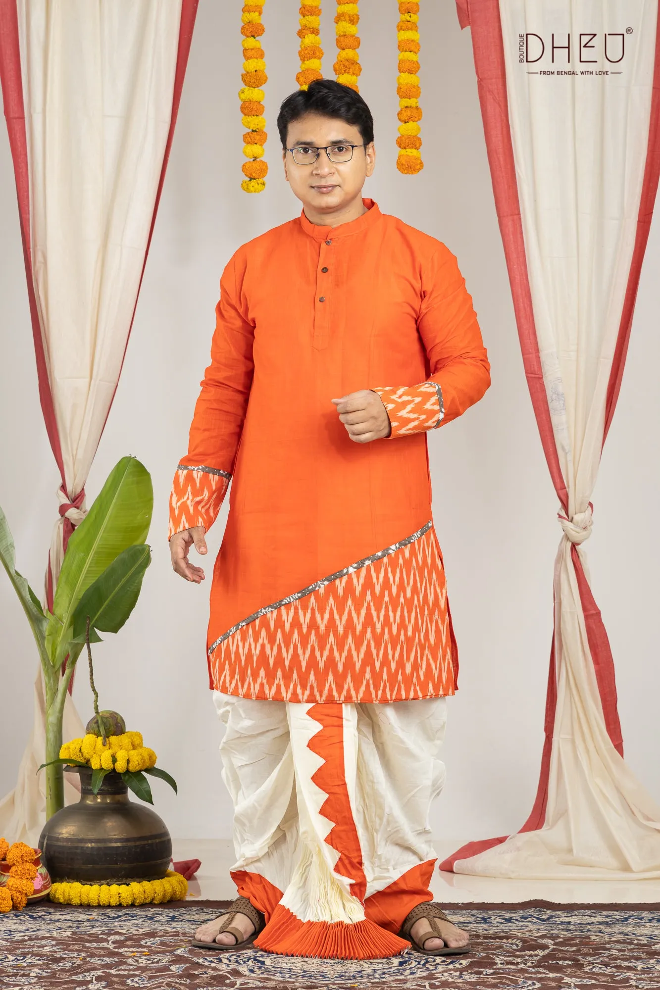 Dheu Exclusive - Designer Kurta-Dhoti(Optional) Set