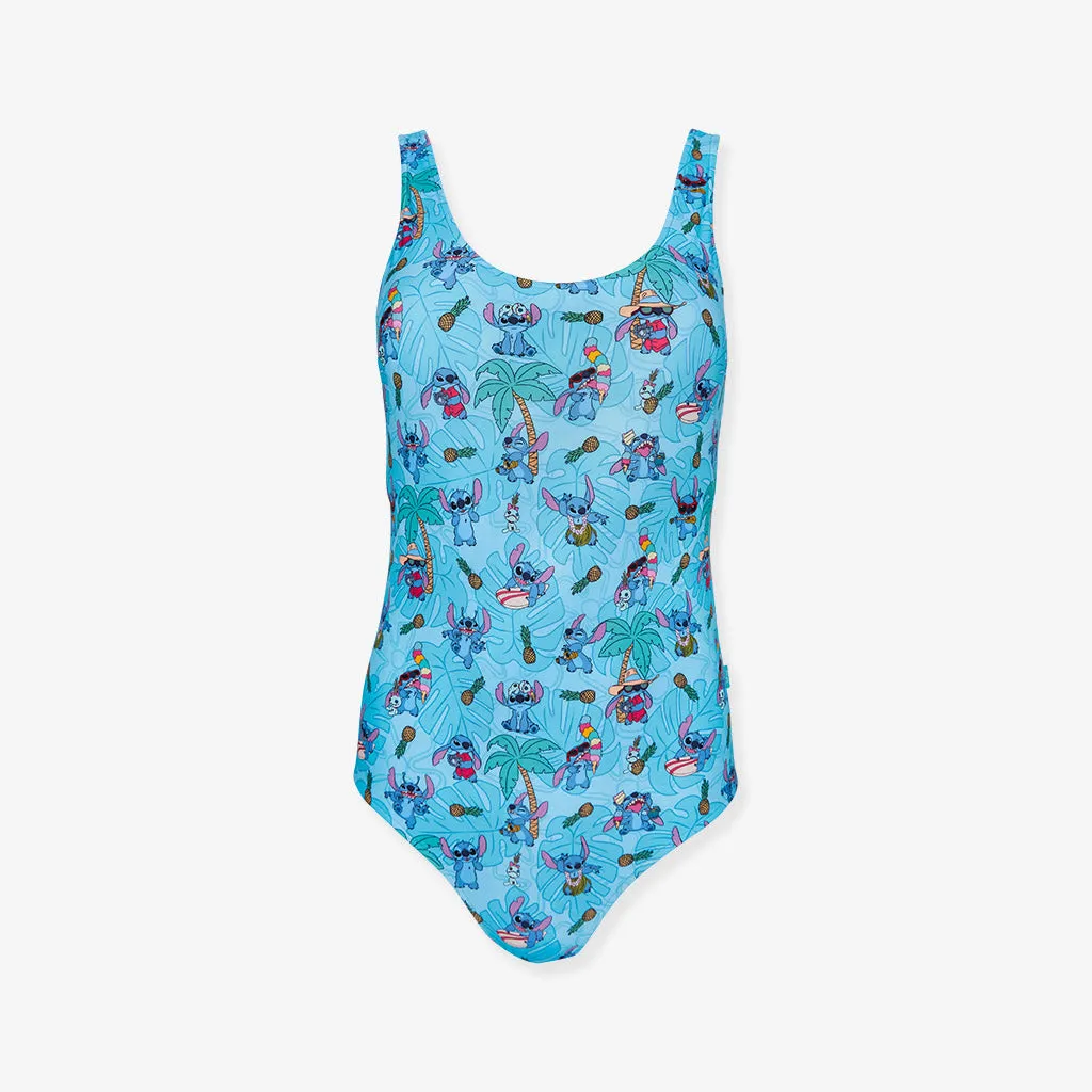 Disney Tropical Stitch Women's Reversible One Piece Swimsuit