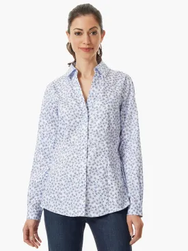 Floral Easy-Care Button-Up Shirt