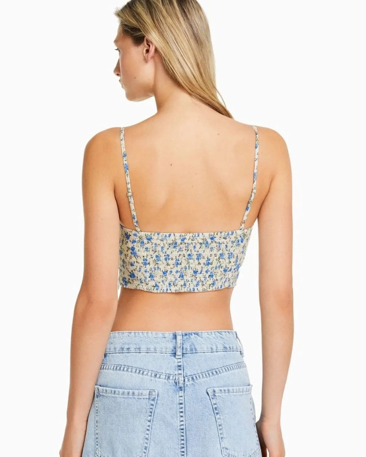 FLORAL PRINTED BRALETTE TOP