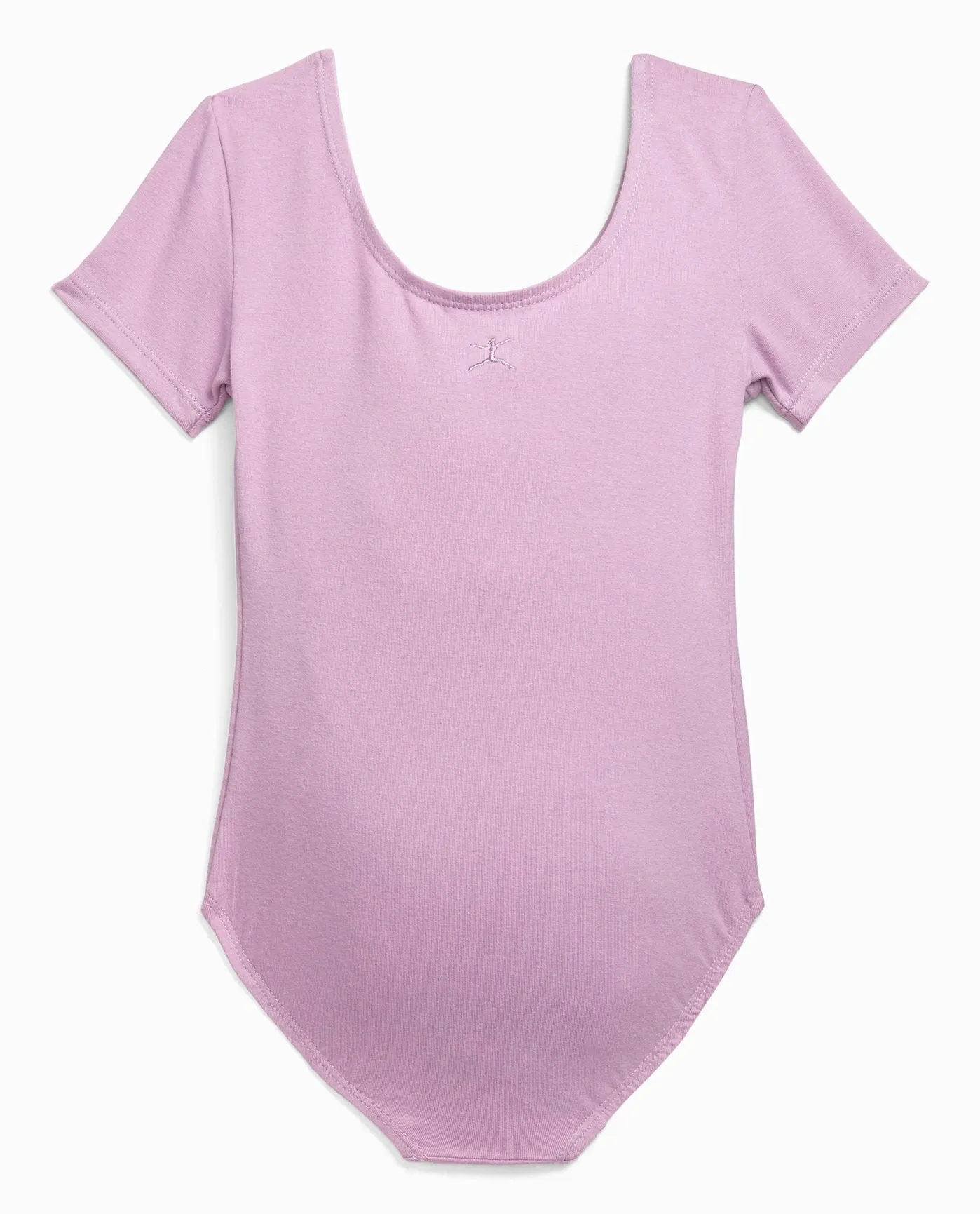 Girl's Cotton Short Sleeve Leotard