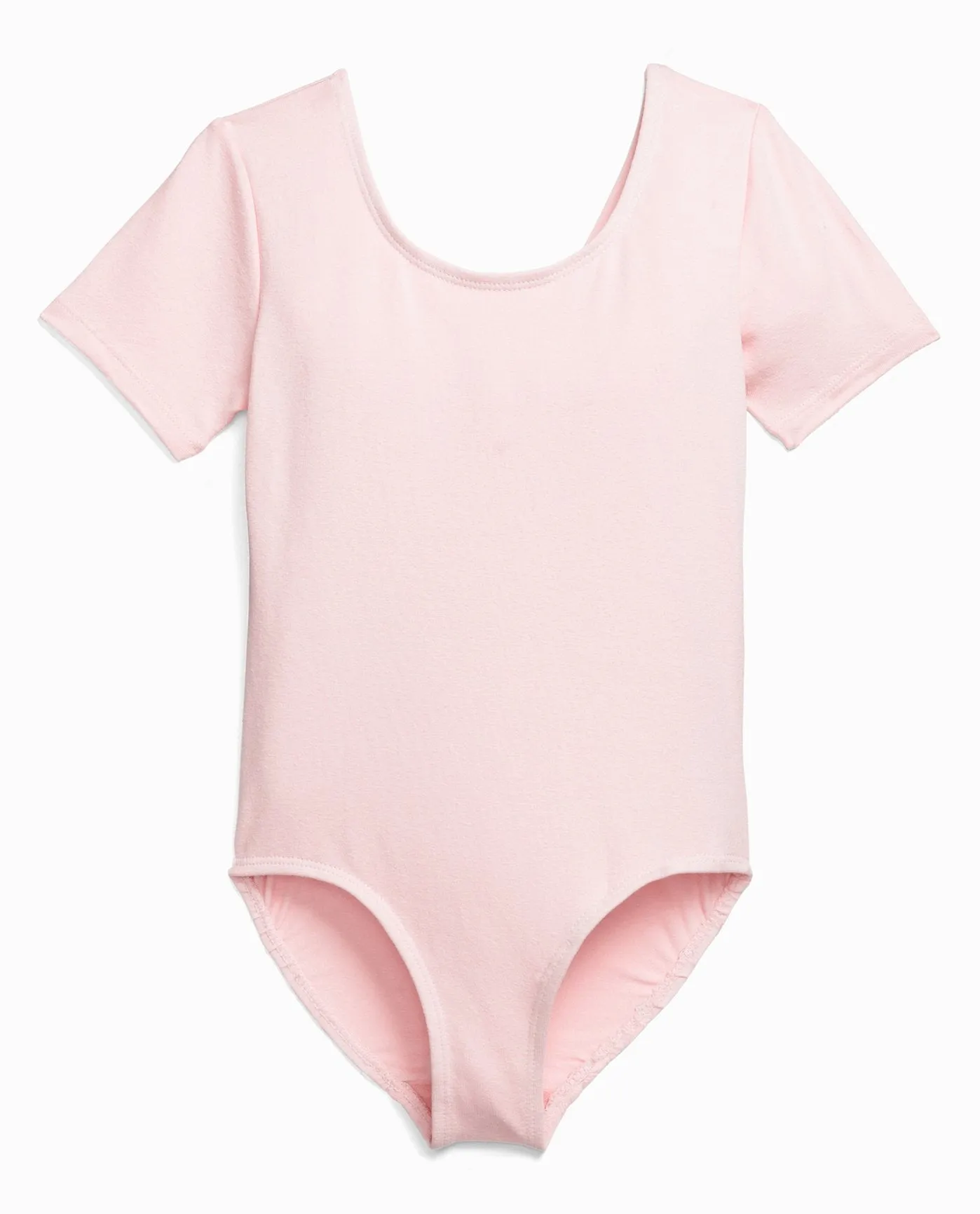 Girl's Cotton Short Sleeve Leotard