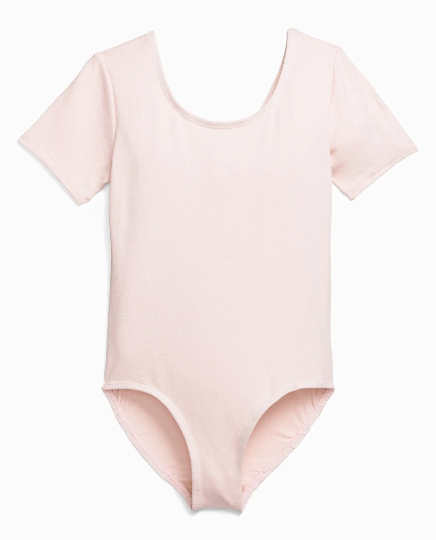 Girl's Cotton Short Sleeve Leotard