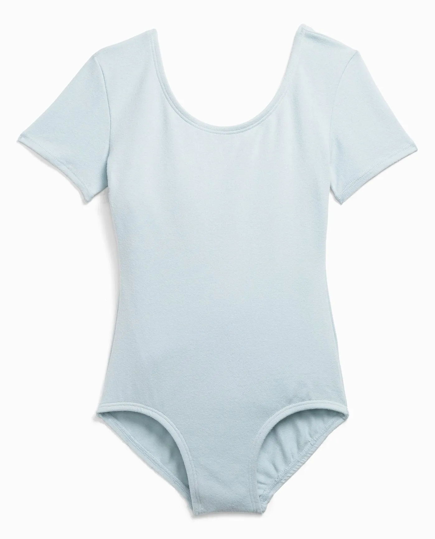 Girl's Cotton Short Sleeve Leotard